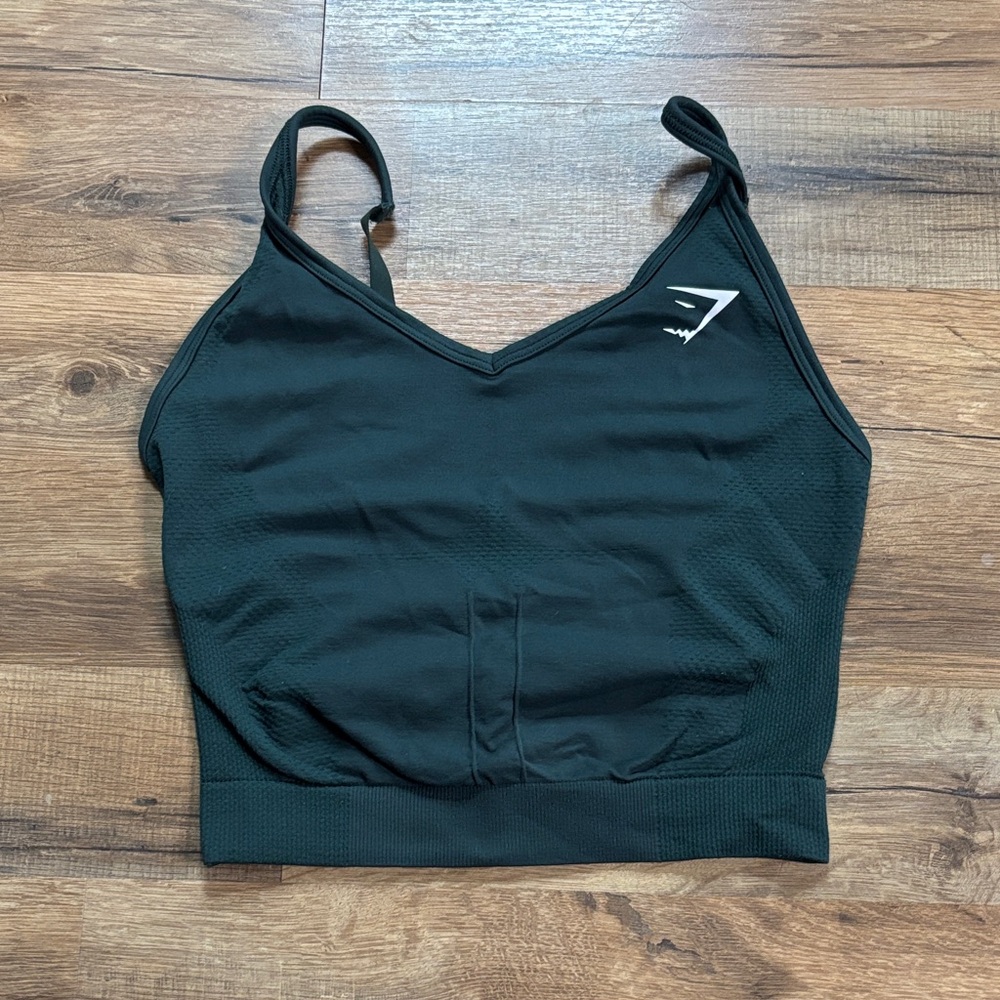 Gymshark Vital 2.0 tank woodland green